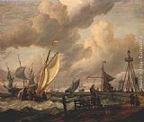 Abraham Jansz Storck Shipping painting